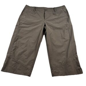 Orvis Women Size 14 Brown Nylon Blend Outdoor Hiking Capri